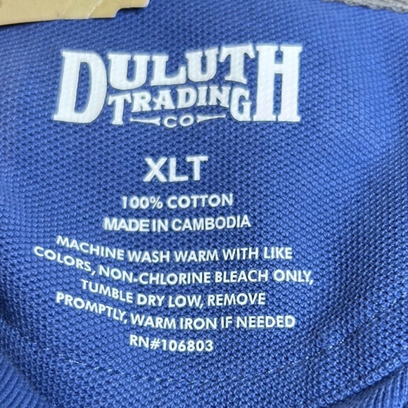Duluth men’s blue polo shirt size XLT - Picture 5 of 8